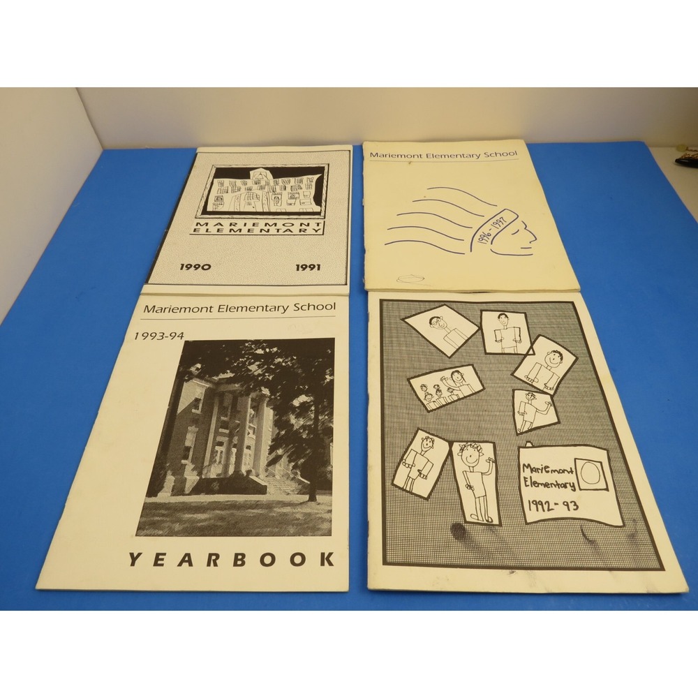 Mariemont Elementary School Cincinnati Ohio Yearbook Lot of 4 90's